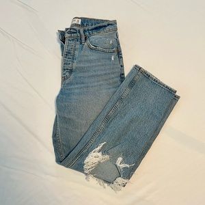ABERCROMBIE HIGH RISE DAD JEANS